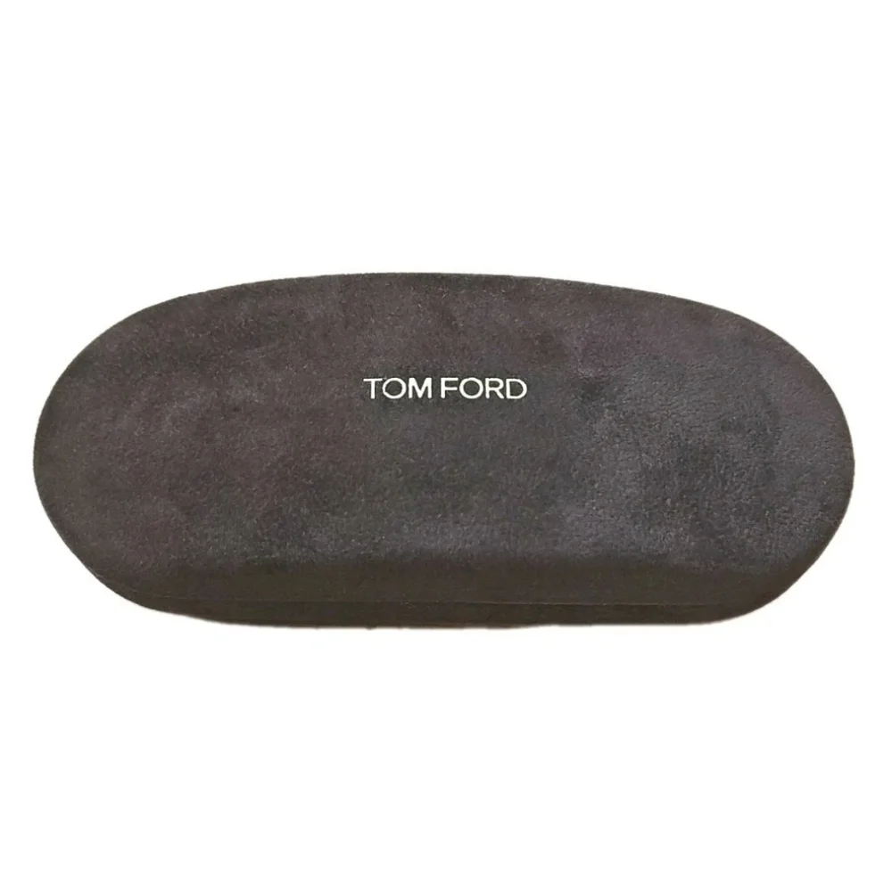 Tom Ford Sunglasses Eyeglass Brown Velvet Clam Shell Case Travel Vacation Preppy